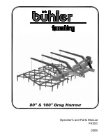 Preview for 1 page of Buhler 80" and 100" Drag Harrow FK353 Operator'S & Parts Manual