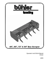 Preview for 1 page of Buhler Box Scraper FK351 Operator'S & Parts Manual