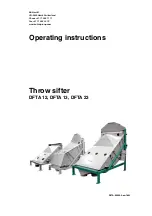 Buhler DFTA 12 Operating Instructions Manual preview