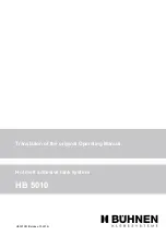 Preview for 3 page of Buhnen HB 5010 Translation Of The Original Operating Manual