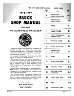 Buick 1948 Serles 40 Shop Manual предпросмотр