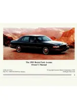 Preview for 3 page of Buick 1993 Park Avenue Owner'S Manual