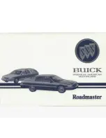 Предварительный просмотр 1 страницы Buick 1993 Roadmaster Owner'S Manual