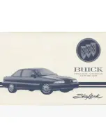 Предварительный просмотр 1 страницы Buick 1993 Skylark Owner'S Manual