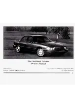 Preview for 3 page of Buick 1994 LeSabre Owner'S Manual