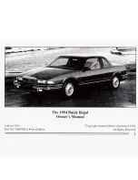 Preview for 3 page of Buick 1994 Regal Owner'S Manual