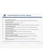 Предварительный просмотр 2 страницы Buick 1997 Riviera Owner'S Manual