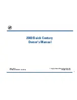 Preview for 3 page of Buick 2000 Century Owner'S Manual