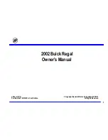 Preview for 2 page of Buick 2002 Regal Owner'S Manual