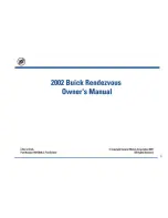 Предварительный просмотр 3 страницы Buick 2002 Rendezvous Owner'S Manual