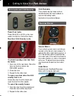 Preview for 8 page of Buick 2004 Park Avenue Getting To Know Manual