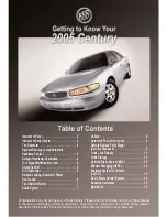 Preview for 1 page of Buick 2005 Century Owner'S Manual