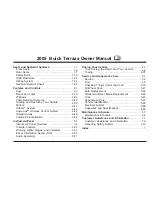 Buick 2005 Terraza Owner'S Manual preview