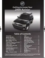 Buick 2006 Rainier Owner'S Manual предпросмотр