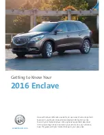 Buick 2016 Enclave Getting To Know Manual предпросмотр