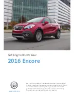 Предварительный просмотр 1 страницы Buick 2016 Encore Getting To Know Manual