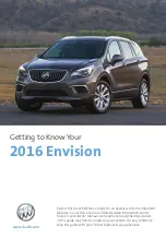 Buick 2016 Envision Owner'S Manual предпросмотр