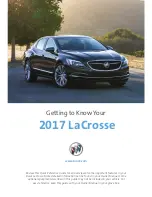 Buick 2017 LaCrosse Getting To Know Manual предпросмотр