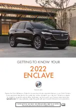 Предварительный просмотр 1 страницы Buick 2022 ENCLAVE Manual