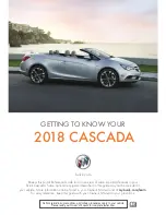 Предварительный просмотр 1 страницы Buick CASCADA 2018 Getting To Know Your