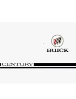 Предварительный просмотр 1 страницы Buick CENTURY 1996 Manual