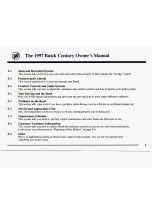 Preview for 3 page of Buick CENTURY 1997 Manual