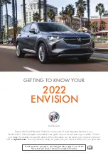 Buick ENVISION 2022 Manual предпросмотр