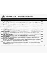 Предварительный просмотр 3 страницы Buick LESABRE 1995 Owner'S Manual