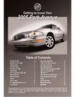 Buick Park Avenue 2005 Getting To Know Manual предпросмотр