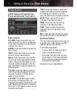 Preview for 4 page of Buick Park Avenue 2005 Getting To Know Manual