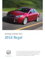 Предварительный просмотр 1 страницы Buick Regal 2016 Getting To Know Manual