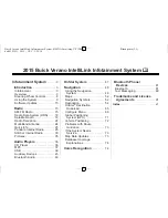 Preview for 2 page of Buick Verano IntelliLink User Manual