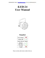 Preview for 1 page of BulbAmerica iLED-24 User Manual