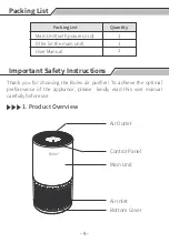 Предварительный просмотр 8 страницы Bulex AF-3222 User Manual