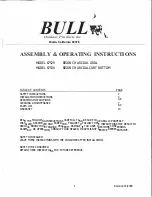 Bull Outdoor BISON 67529 Assembly & Operating Instructions preview