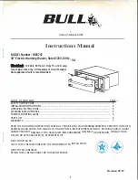 Bull Outdoor W85747 Instruction Manual preview