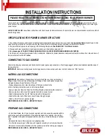 Preview for 6 page of Bull 96000 Assembly & Operating Instructions