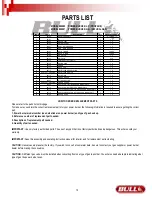 Предварительный просмотр 16 страницы Bull 96000 Assembly & Operating Instructions