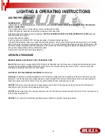 Preview for 17 page of Bull 97008 Assembly & Operating Instructions