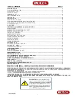 Предварительный просмотр 2 страницы Bull Angus 47628 Assembly & Operating Instructions