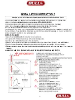 Предварительный просмотр 5 страницы Bull Angus 47628 Assembly & Operating Instructions