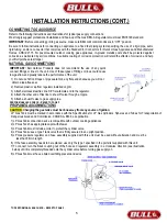 Предварительный просмотр 7 страницы Bull Angus 47628 Assembly & Operating Instructions