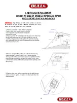 Предварительный просмотр 21 страницы Bull Angus 47628 Assembly & Operating Instructions