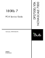 Предварительный просмотр 1 страницы Bull DPS7000/XTANOVASCALE 7000 180Rb 7 Service Manual