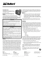 Preview for 4 page of Bullard Eclipse LD User Manual