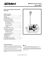 Preview for 1 page of Bullard Free-Air ADP3CA User Manual