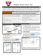 Preview for 1 page of Bulldog Security Velocity Series Instructions