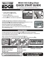 Preview for 1 page of Bullet tools MAGNUM EDGE MS60-1613 Quick Start Manual