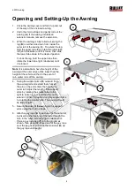 Предварительный просмотр 6 страницы Bullet 4WD Awning User Manual