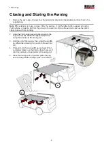 Предварительный просмотр 8 страницы Bullet 4WD Awning User Manual